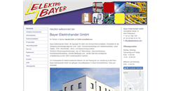 Desktop Screenshot of elektrobayer.com